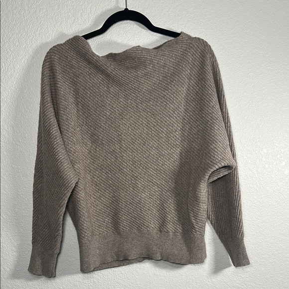 The Reset R Label Wool Cashmere Blend Cozy Taupe Sweater L - Picture 8 of 8